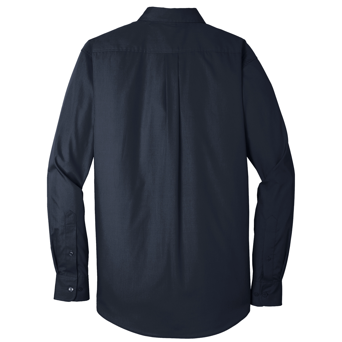 BRO Long Sleeve Standard Button-Down Work Shirt in Navy – back view