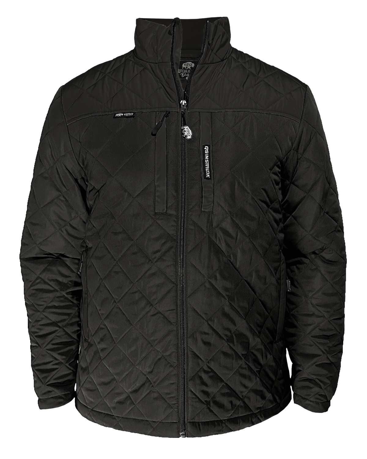 Steward Diamond-Quilted Jacket in Black