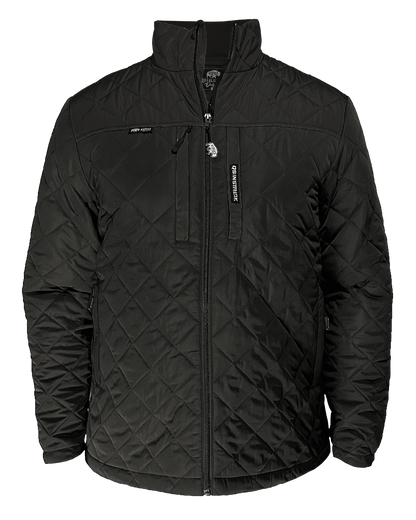 Steward Diamond-Quilted Jacket in Black