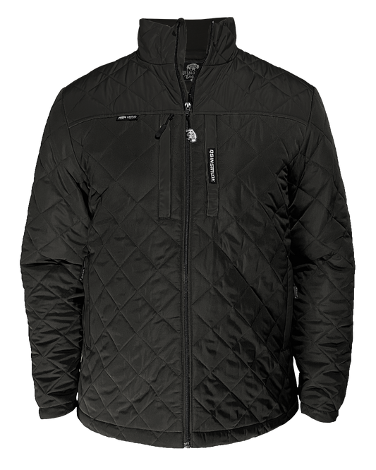 Steward Diamond-Quilted Jacket in Black