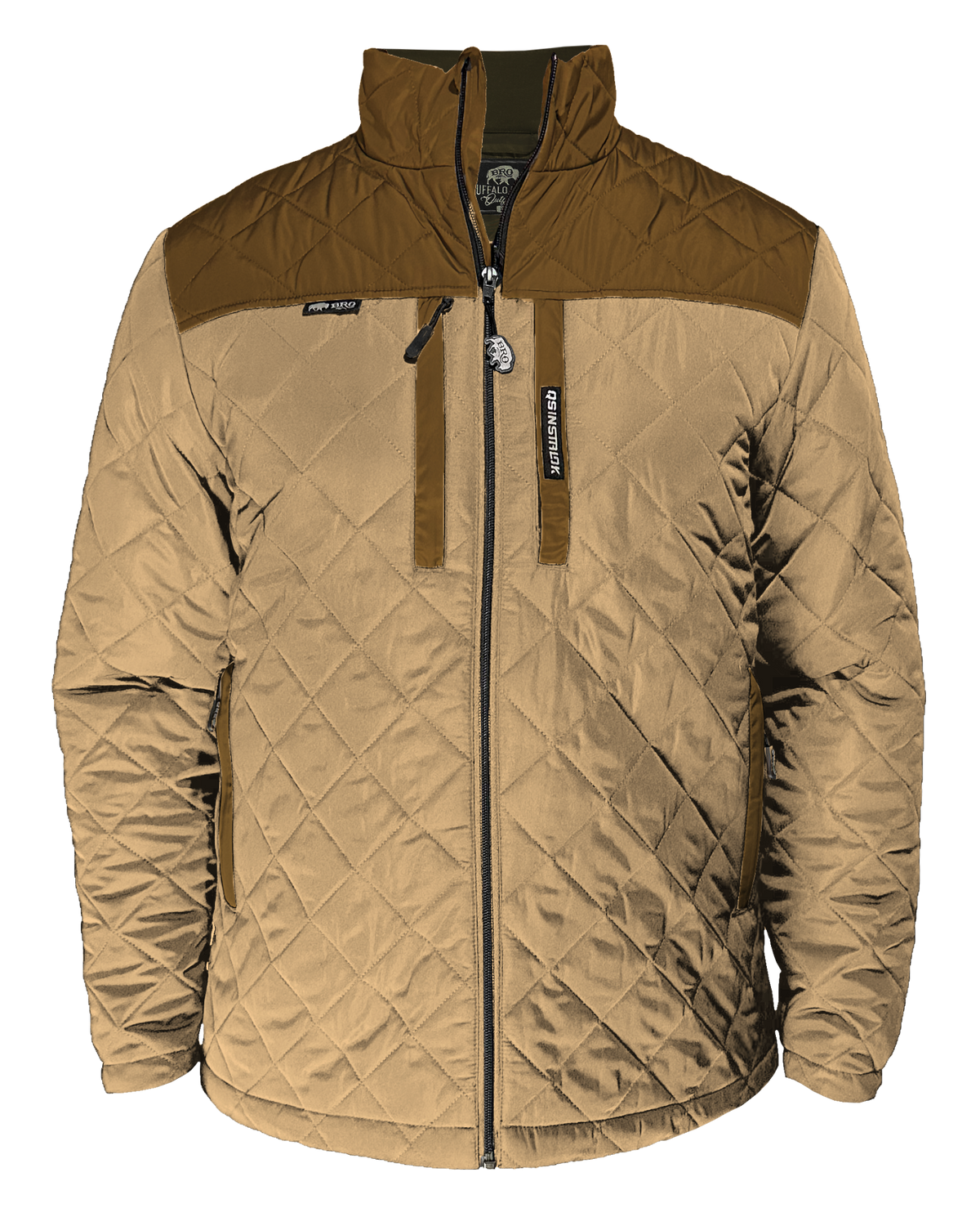 Steward Diamond-Quilted Jacket in BRO Brown