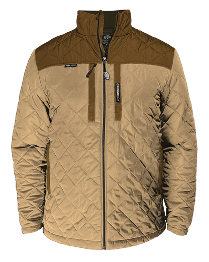 Steward Diamond-Quilted Jacket in BRO Brown