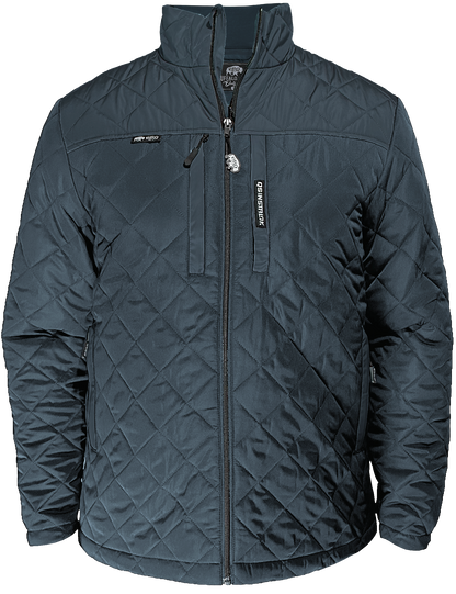 Steward Diamond-Quilted Jacket in Storm Navy