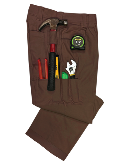BRO TaskMaster 8™ relaxed fit work pants in BRO Brown