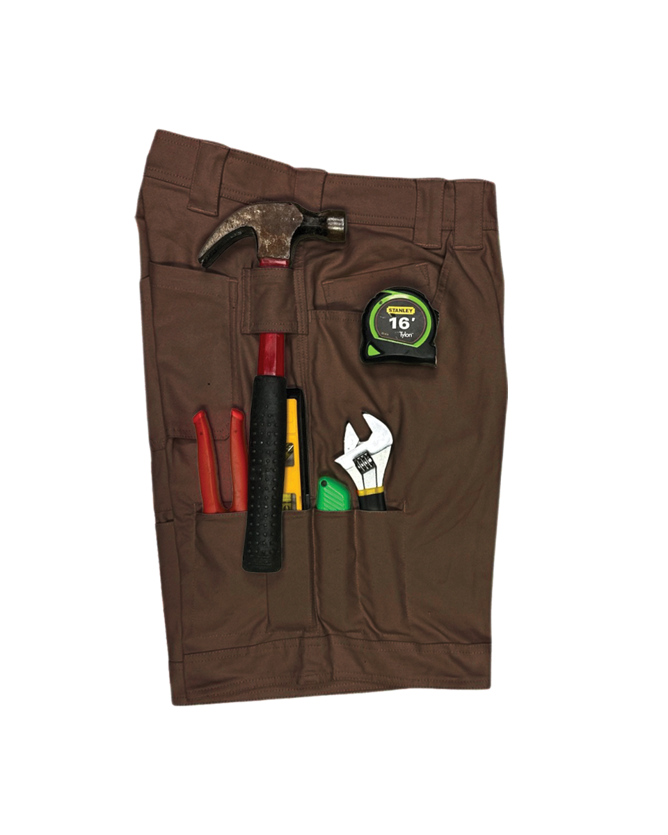 BRO TaskMaster 8 work shorts with Out Of The Way hammer slots