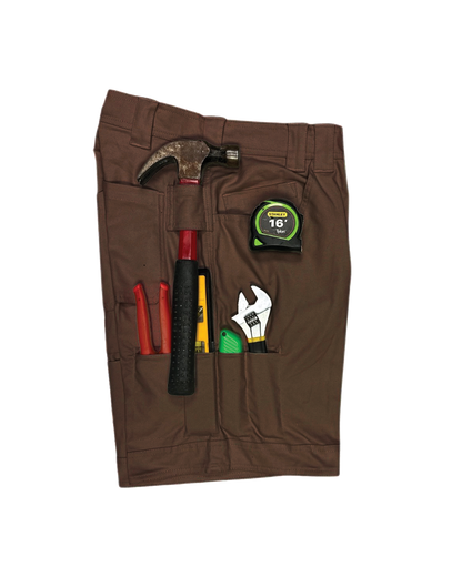 BRO TaskMaster 8 work shorts with Out Of The Way hammer slots