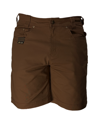 BRO work shorts with BisonHook utility tab for clip-on tools