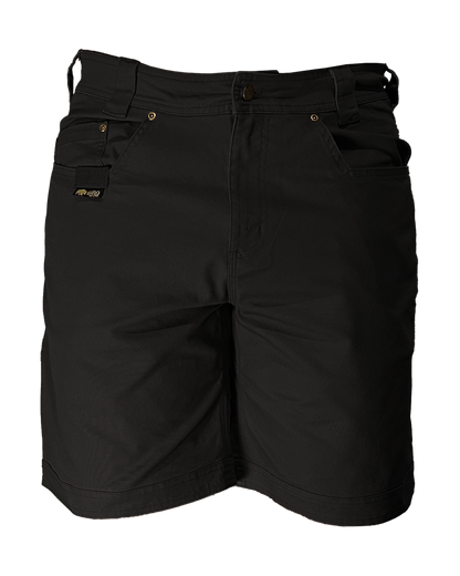 Engineered utility shorts with angled front pockets for everyday carry