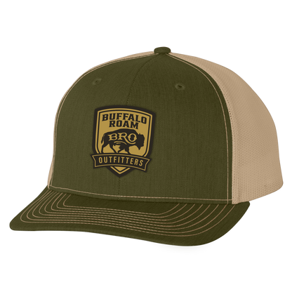 BRO Shield PVC Patch Trucker Hat in Green