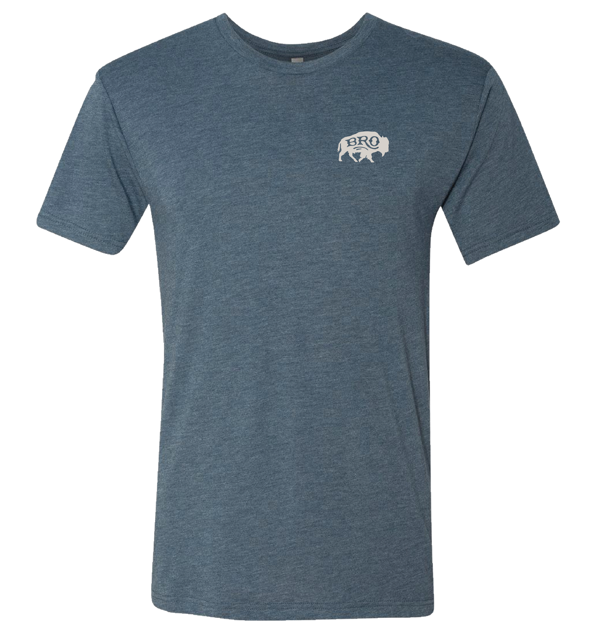 Born to Work Graphic T-Shirt in Heather Indigo, front