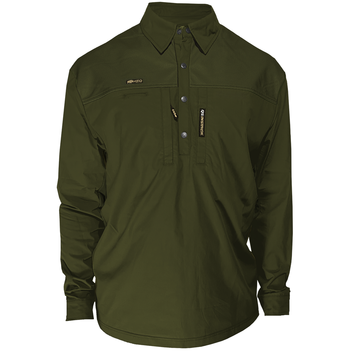 BRO engineered workwear shirt with button cuff design