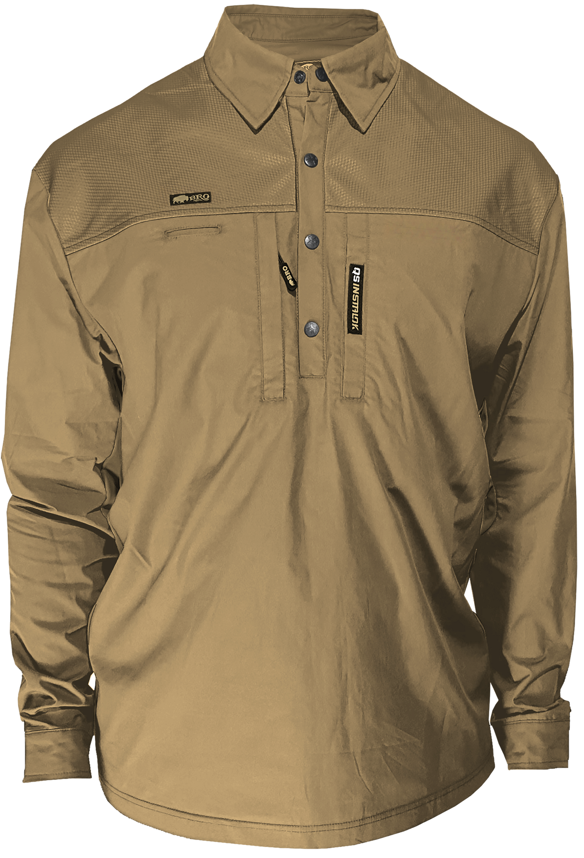 DiamondHide Ripstop reinforced shoulders on FOREMAN Classic work shirt