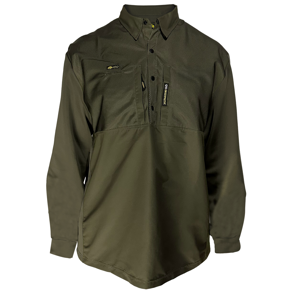 FOREMAN Classic Midweight Work Shirt in BRO Green