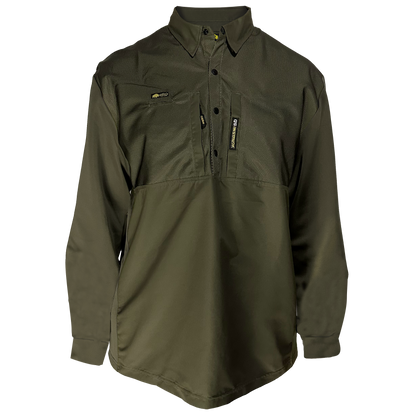 FOREMAN Classic Midweight Work Shirt in BRO Green