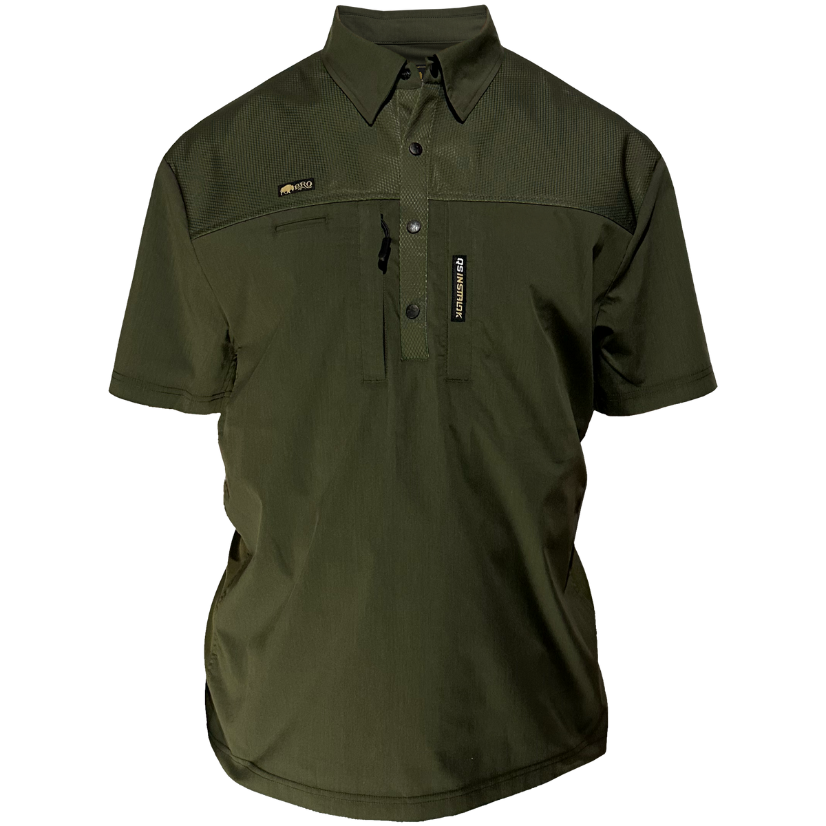 FOREMAN FieldWeave™ Summerweight Work Shirt in BRO Green