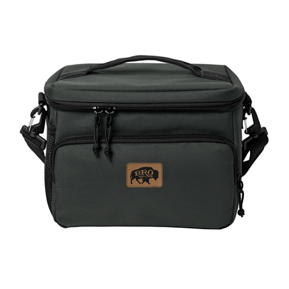 BRO 8 Can Cooler in Charcoal – front view
