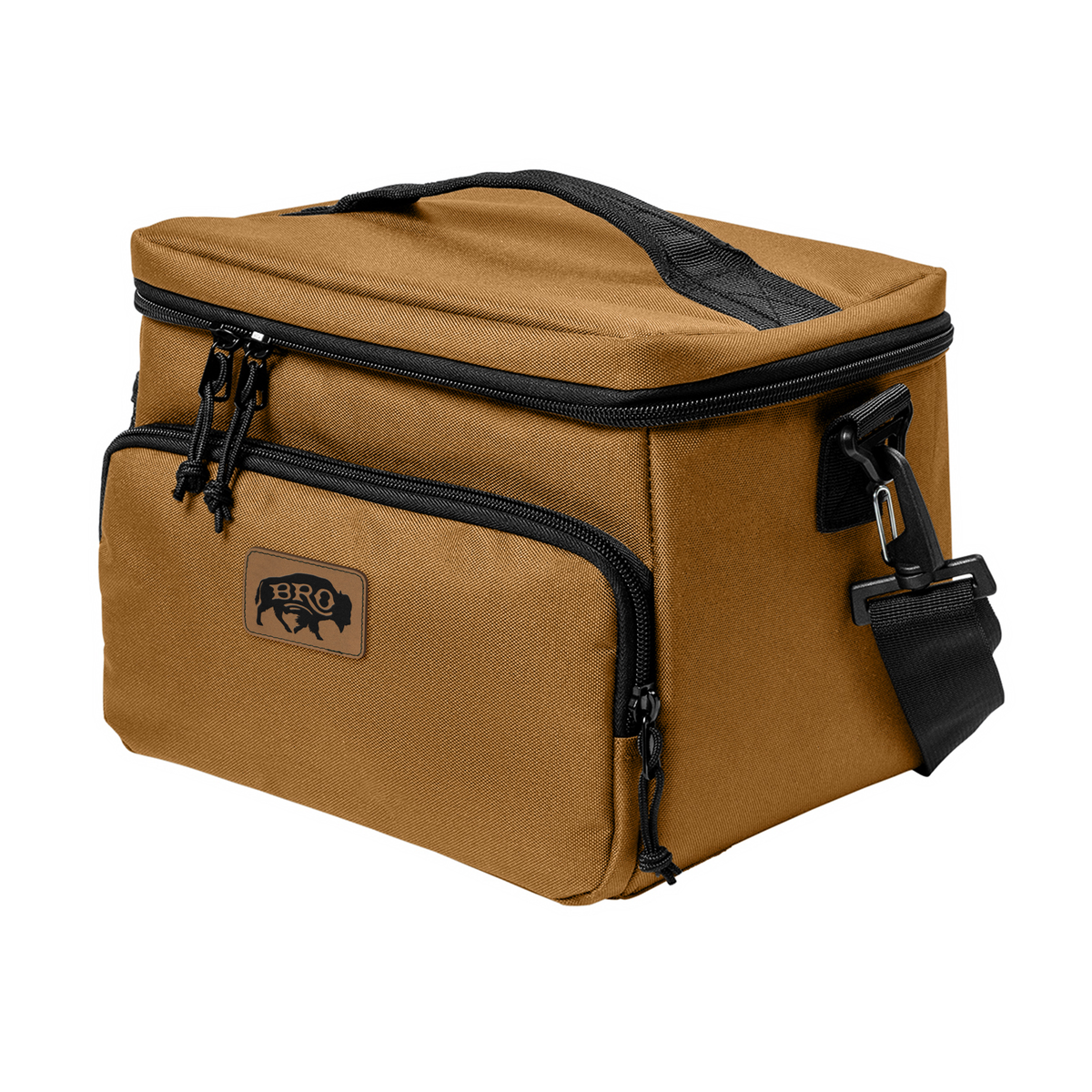 BRO 8 Can Cooler in Duck Brown – alternate view