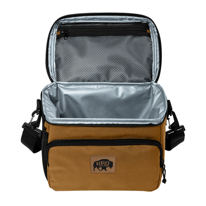 BRO 8 Can Cooler in Duck Brown – alternate detail view