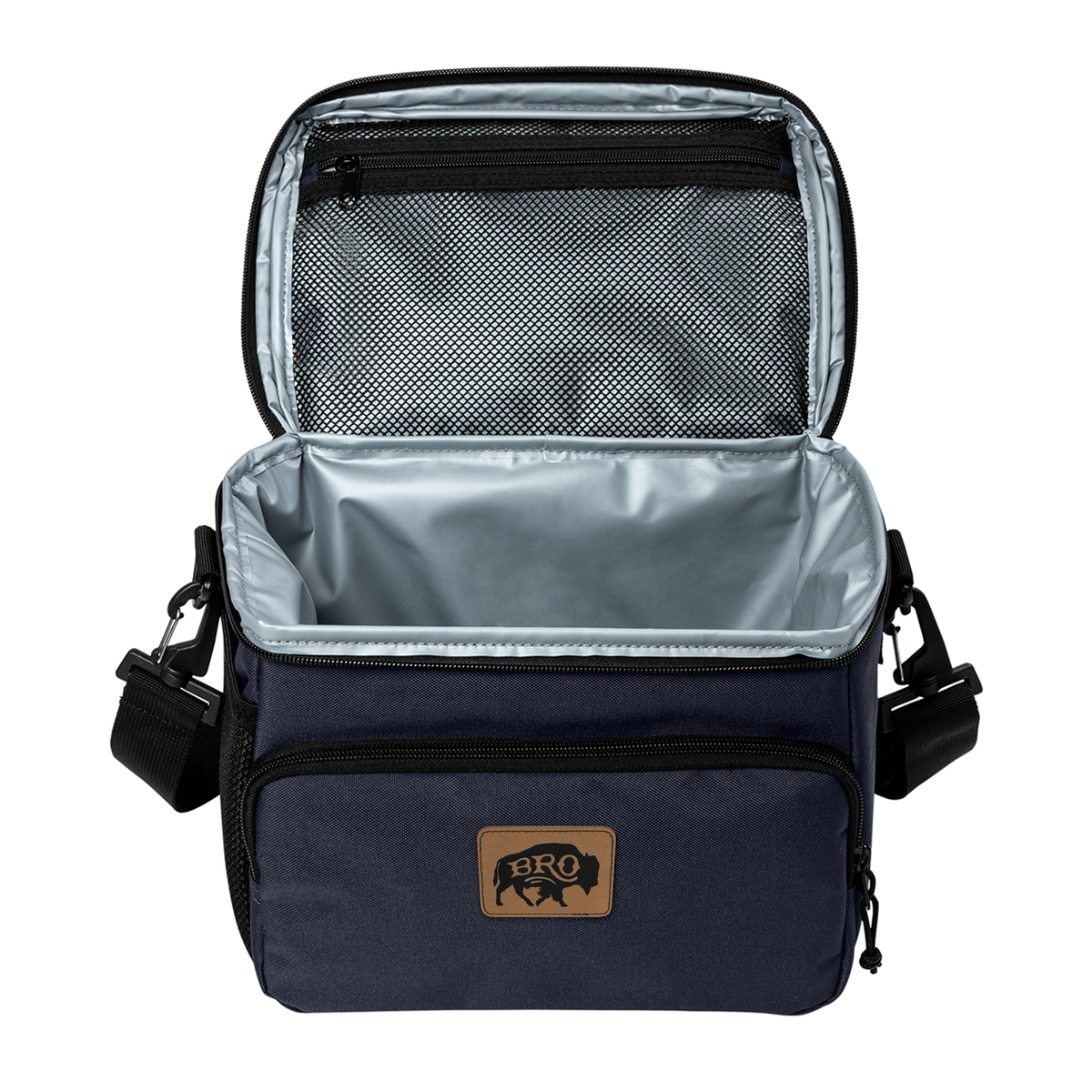 BRO 8 Can Cooler in River Blue Navy – alternate detail view