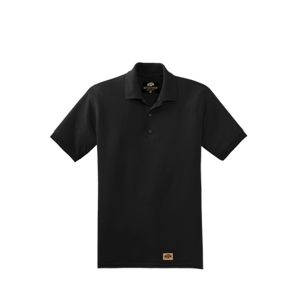 BRO 50/50 Midweight Polo in Black – front view