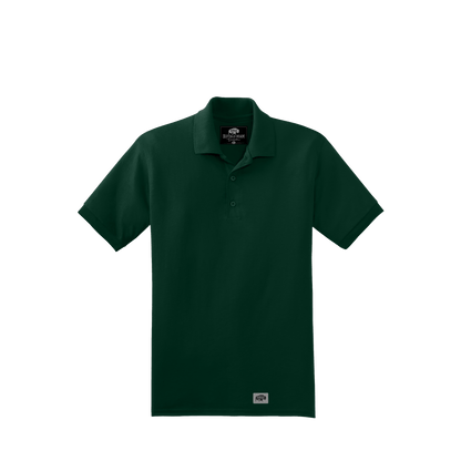 BRO 50/50 Midweight Polo in Forest Green – front view