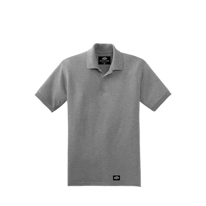 BRO 50/50 Midweight Polo in Grey – front view