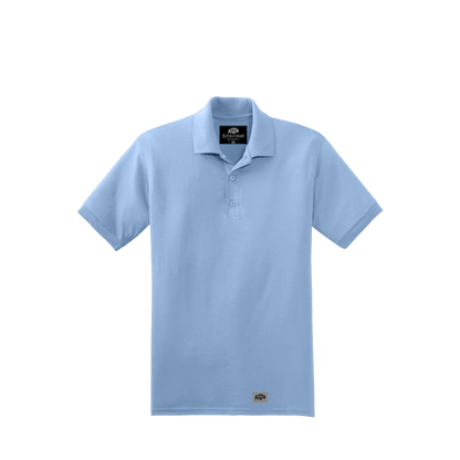 BRO 50/50 Midweight Polo in Light Blue – front view