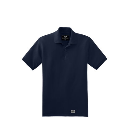 BRO 50/50 Midweight Polo in True Navy – front view