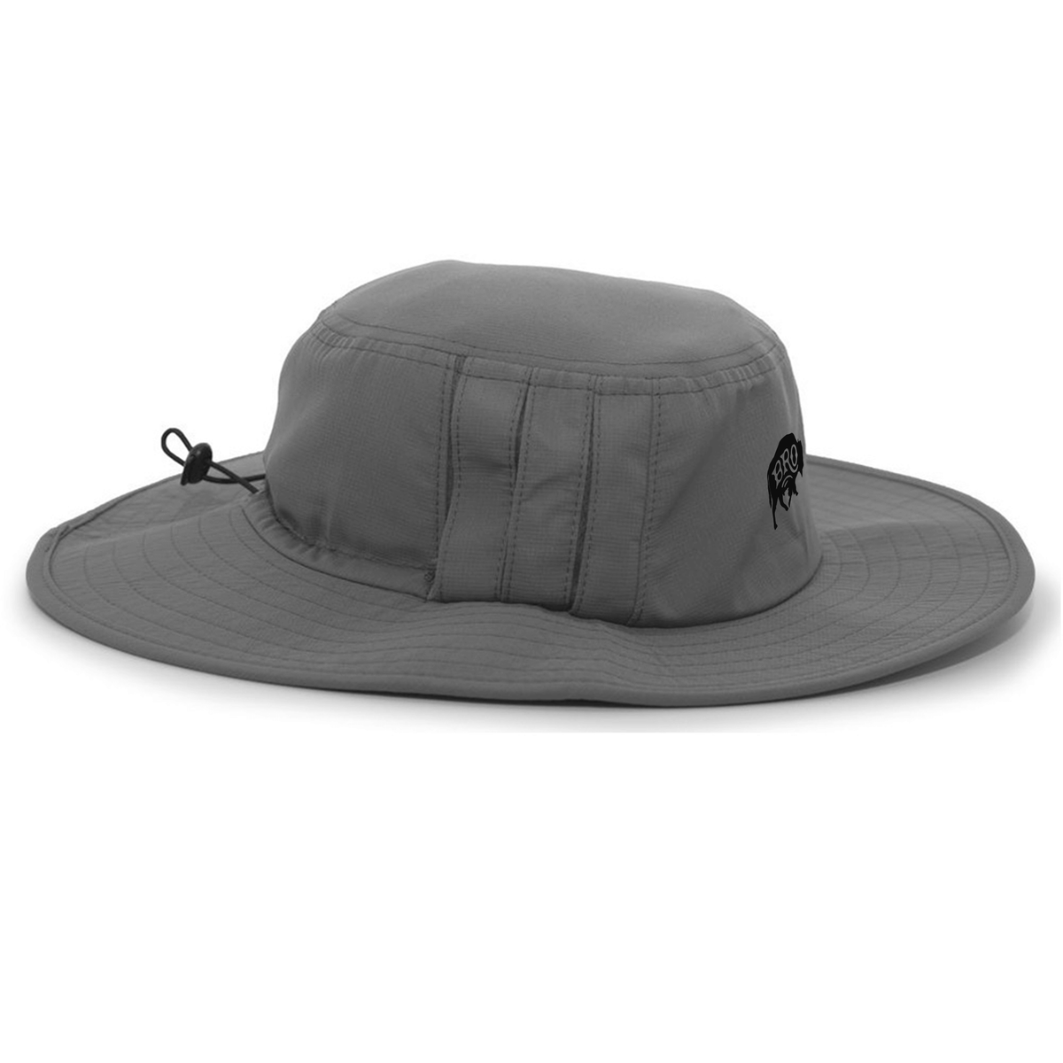 BRO Boonie Hat in Graphite – right side view