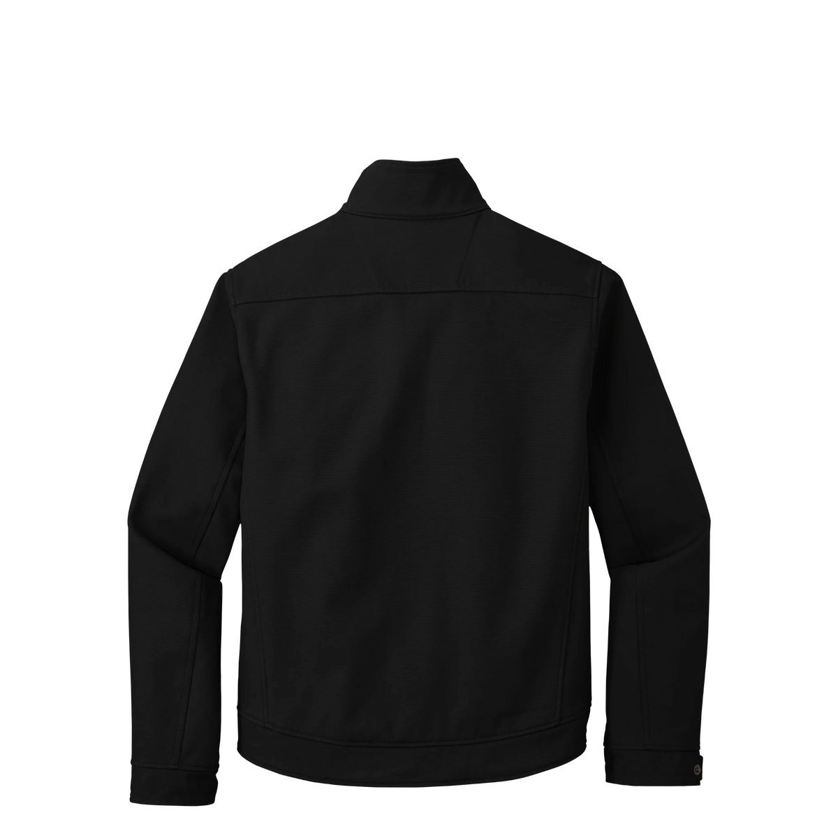 BRO Duck Bonded Soft Shell Work Jacket in Black – back view