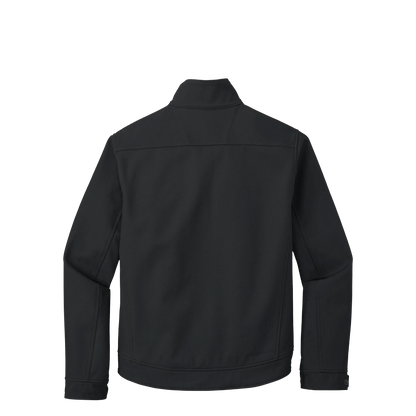 BRO Duck Bonded Soft Shell Work Jacket in Charcoal – back view