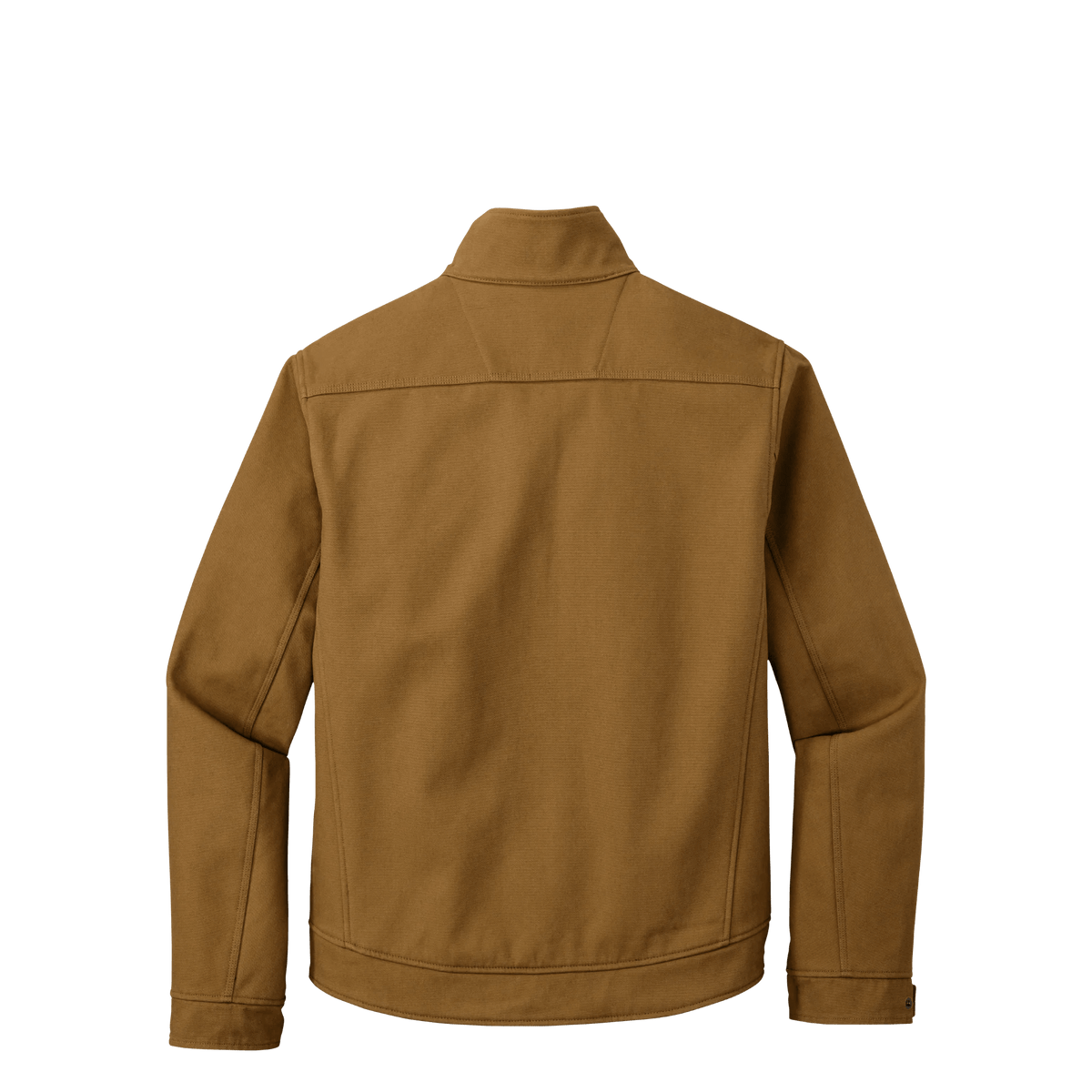 BRO Duck Bonded Soft Shell Work Jacket in Duck Brown – back view