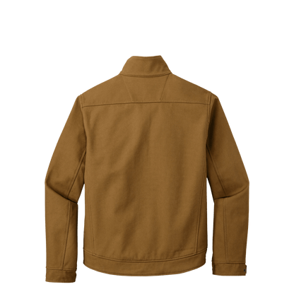 BRO Duck Bonded Soft Shell Work Jacket in Duck Brown – back view