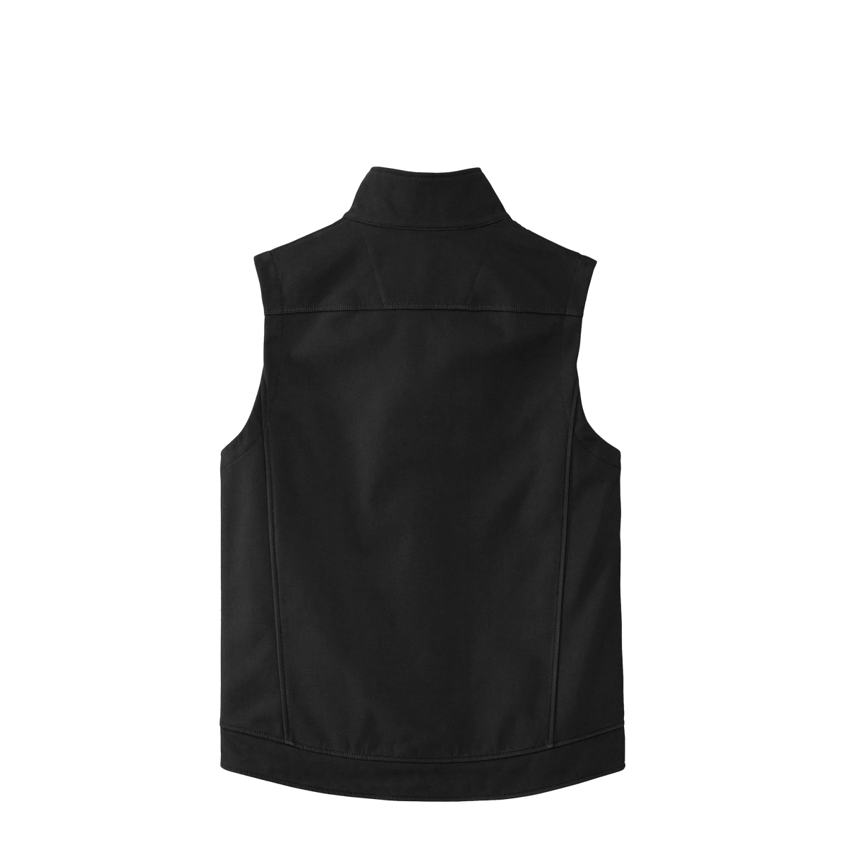 BRO Duck Bonded Soft Shell Work Vest in Black – back view