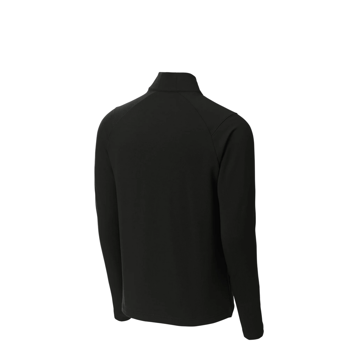 BRO Flex Fleece 1/4-Zip in Black – angled back view