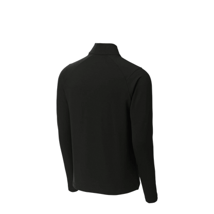 BRO Flex Fleece 1/4-Zip in Black – angled back view
