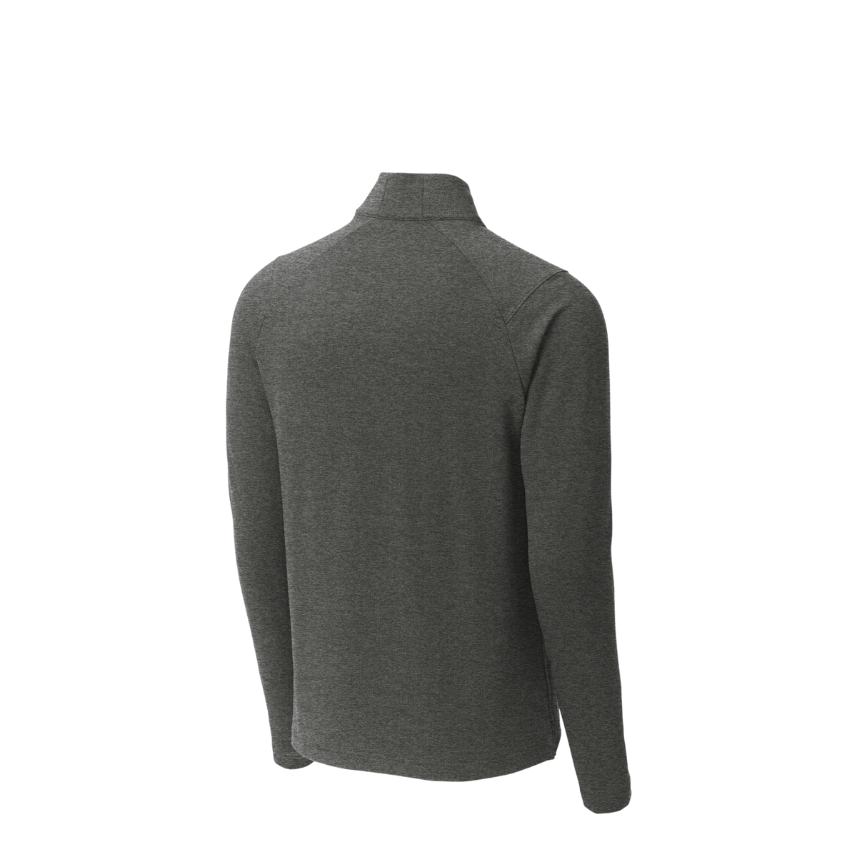 BRO Flex Fleece 1/4-Zip in Dark Grey Heather – angled back view