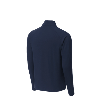BRO Flex Fleece 1/4-Zip in Navy – angled back view