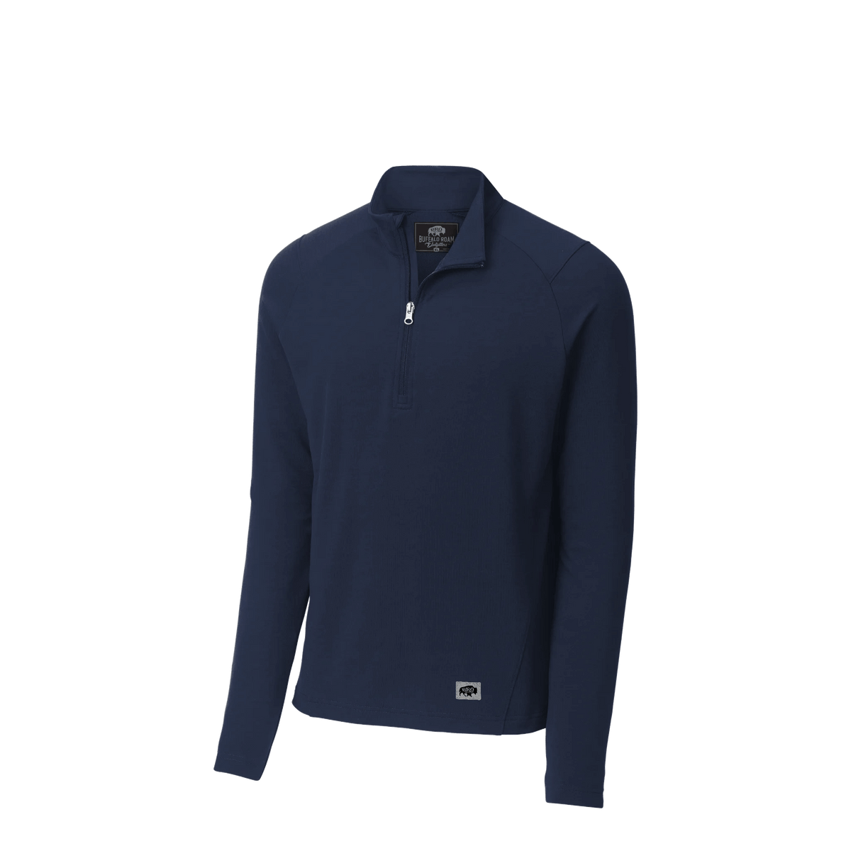 BRO Flex Fleece 1/4-Zip in Navy – angled front view