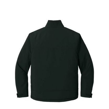 BRO Insulated Soft Shell Work Jacket in Black – back view