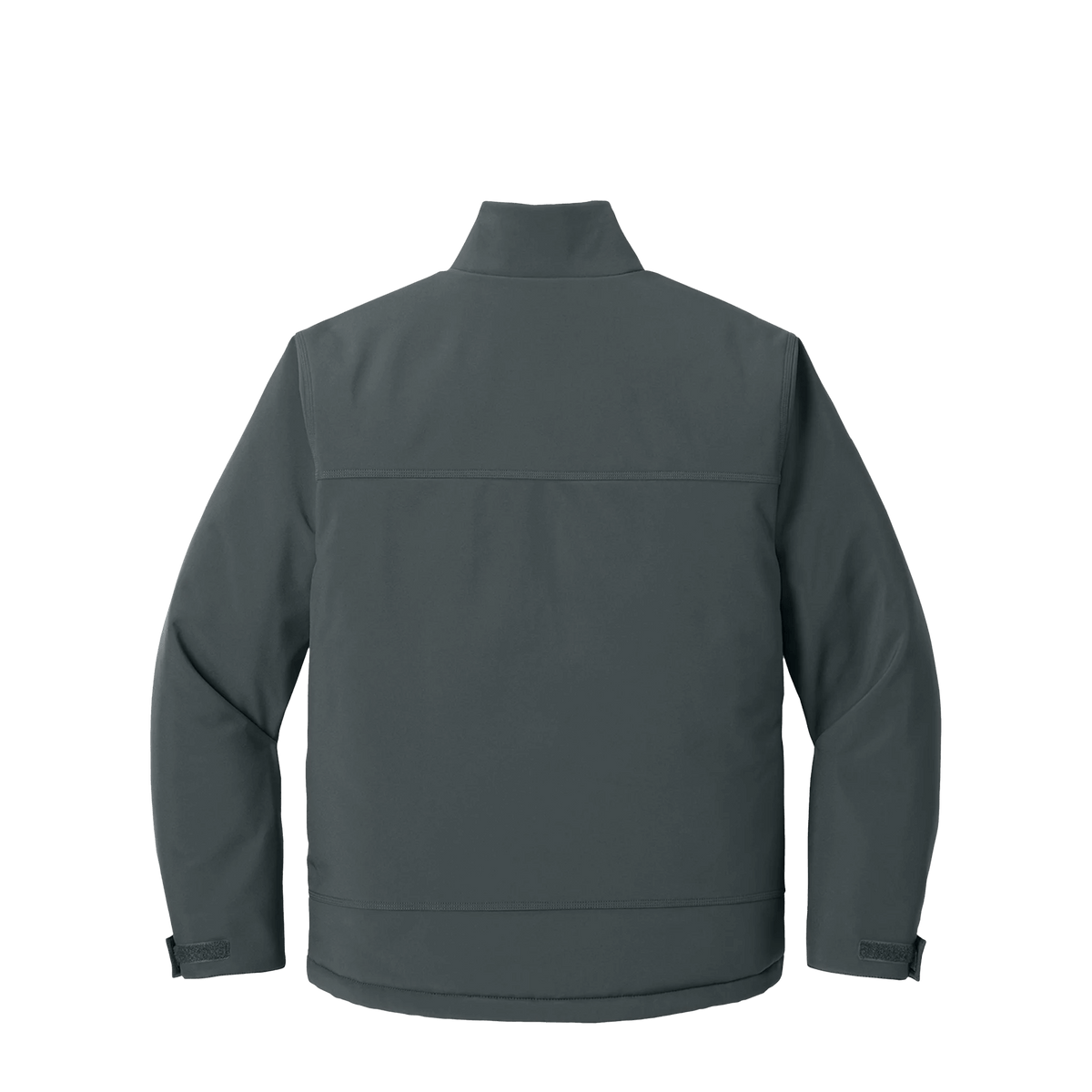 BRO Insulated Soft Shell Work Jacket in Charcoal – back view