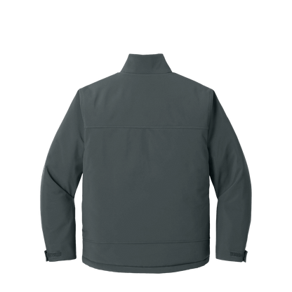 BRO Insulated Soft Shell Work Jacket in Charcoal – back view