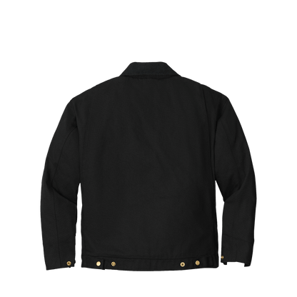 BRO Insulated Duck Work Jacket in Black – back view