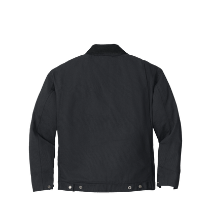 BRO Insulated Duck Work Jacket in Charcoal – back view