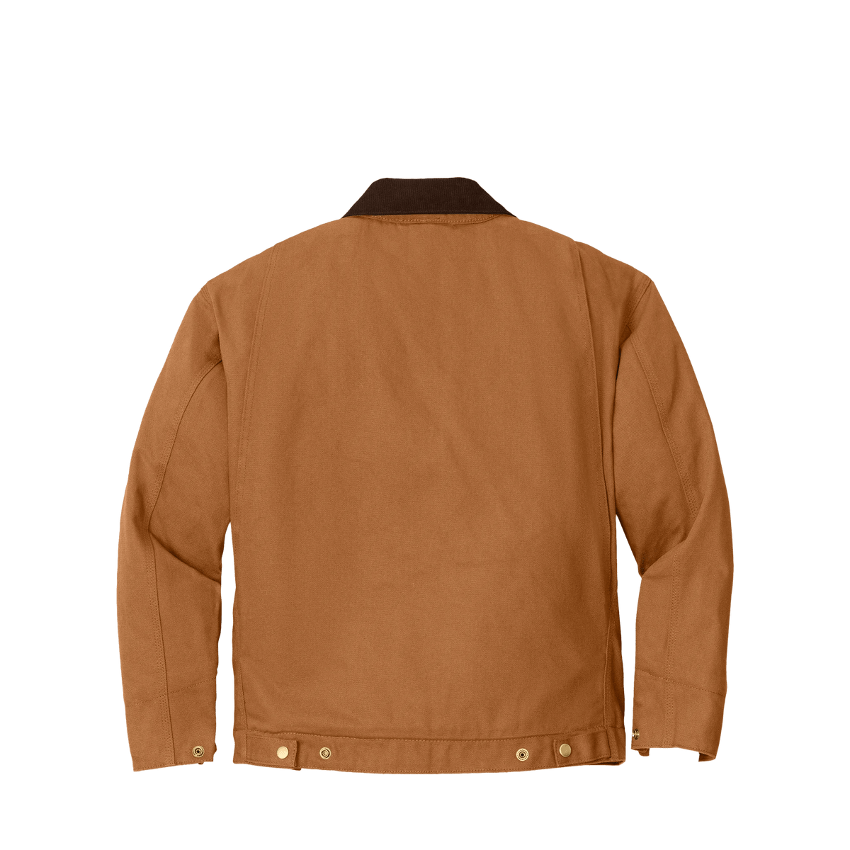 BRO Insulated Duck Work Jacket in Duck Brown – back view