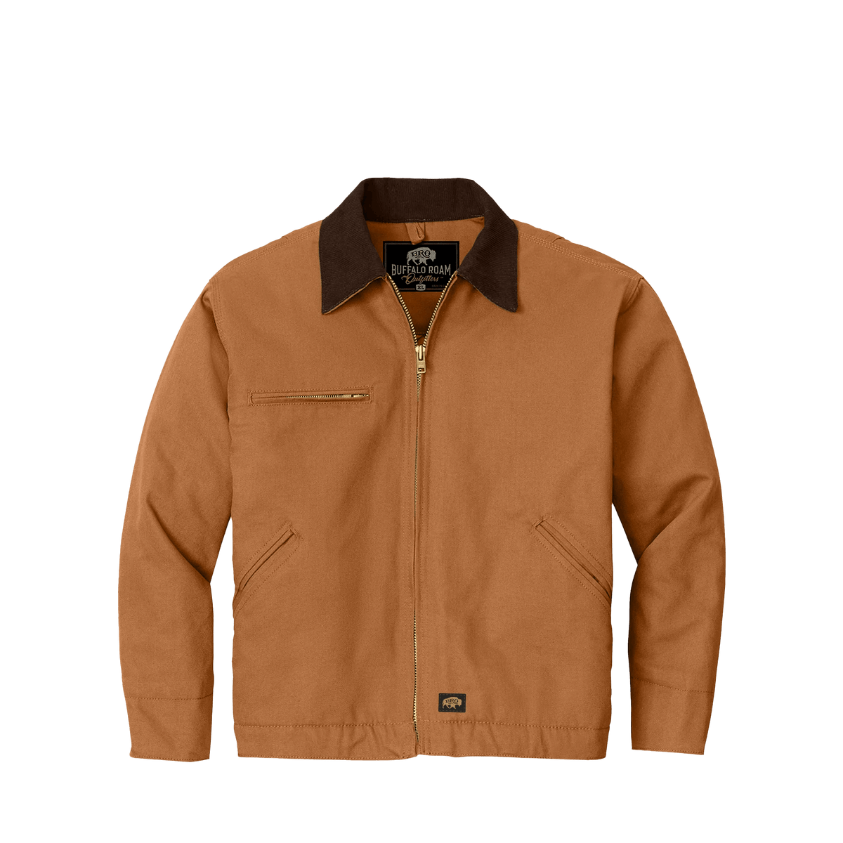 BRO Insulated Duck Work Jacket in Duck Brown – front view