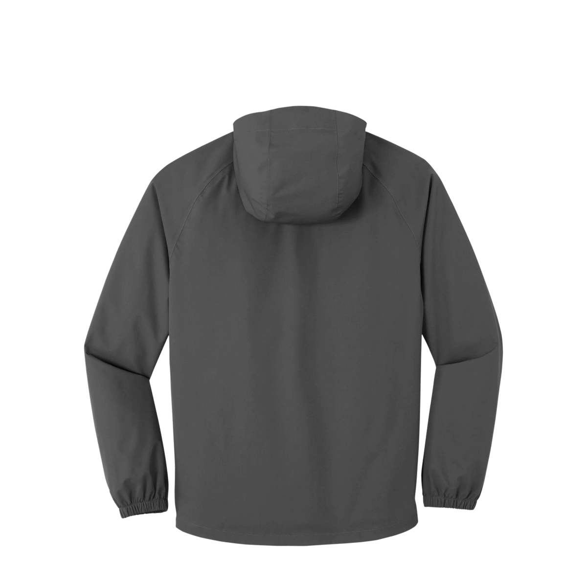BRO Lightweight Waterproof Rain Jacket in Graphite – back view