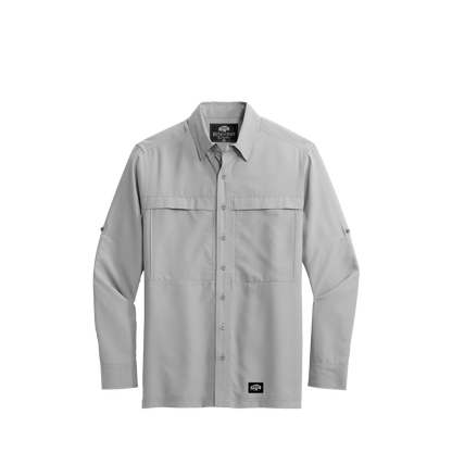 BRO Long Sleeve Daybreak UV Vented Shirt in Grey – front view