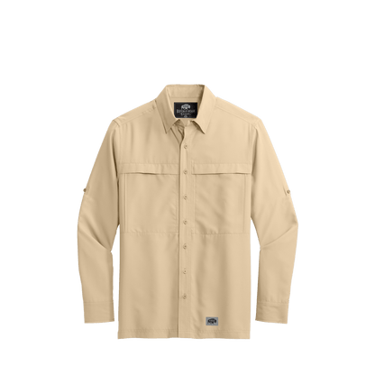 BRO Long Sleeve Daybreak UV Vented Shirt in Oat – front view