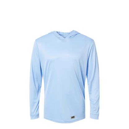 BRO Lightweight UV Hoodie in Blue Mist – front view